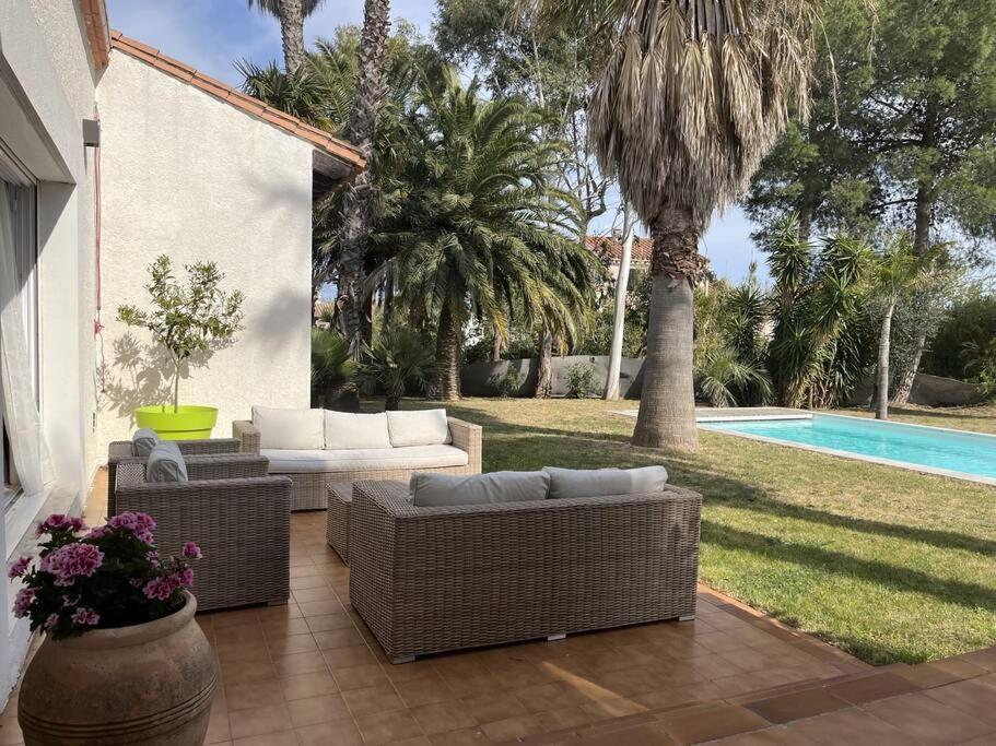 Villa Avec Magnifique Piscine Et Grand Jardin, A 2 Pas Du Golf Et De La Plage Saint-Cyprien  Exterior photo